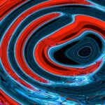 Swirling colors create a vibrant abstract vortex.